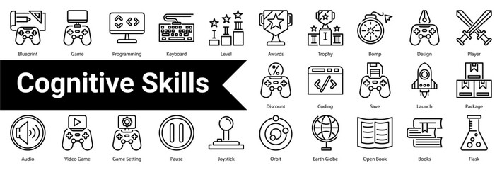 Cognitive Skills icon sheet  collection © RanuKumbolo.lab