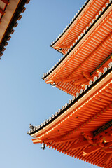 Fototapeta premium temple showing traditional japanese architecture in kyoto