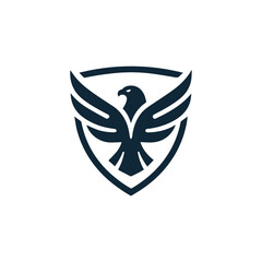 Obraz premium Eagle strong shield logo