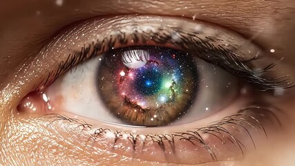 Large Digital Screen Displaying Canadian Flag with Falling Maple Leaves in a Futuristic Setting - Powered by Adobe