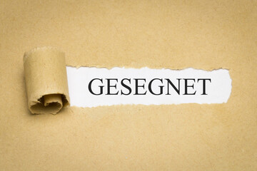 gesegnet