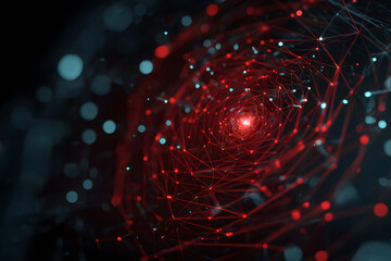 Cybertechnologies. Network security technologies. Baner. Wallpaper. Generated I