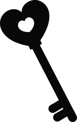 Heart Key Icon