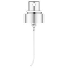  silver perfume pulveriser isolation on the white background