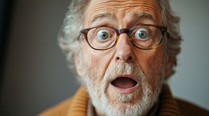 Person with a surprised facial expression, capturing the essence of unexpected reactions.