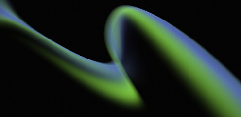 dark black background with touch of curving waves and an elegant purplish blue and yellowish green gradient.