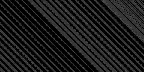 Black oblique straight line background. Masculine dark linear abstract wallpaper. Elegant luxury striped gradient texture. Grey diagonal lines backdrop for flyer, banner, poster, presentation. modern