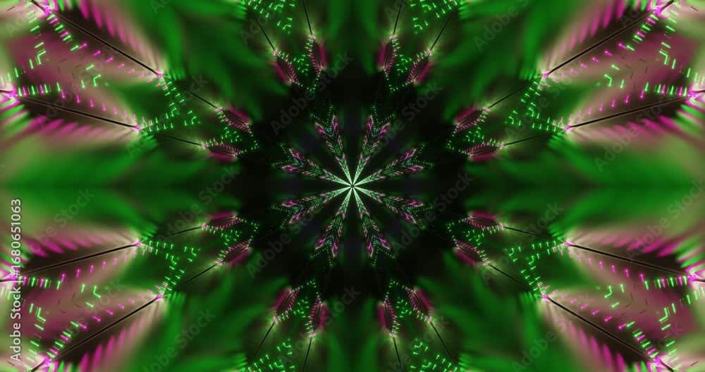 Aufkleber a captivating display of swirling neon colors and abstract shapes forms a seamless looping animation