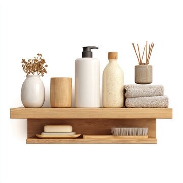 bathroom shelf isolated PNG image