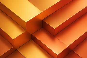 Abstract geometric pattern with warm orange and yellow gradient colors