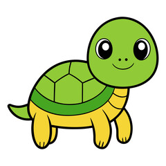 cute turtle illustration