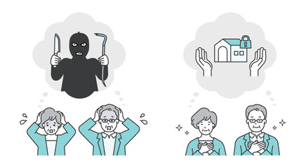 強盗・闇バイト・犯罪に不安を感じるシニア