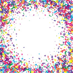 Concept of school background. Colorful childish