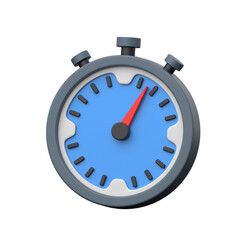 3D stopwatch icon representing sports timing, speed, and competition accuracy.