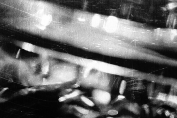 Dust and scratches design. Aged photo editor layer. Black grunge abstract overlay background. Copy space.