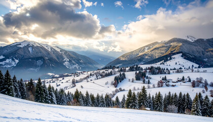 Whispers of Winter: A Serene Mountain Escape f