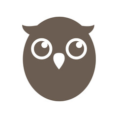 Owl icon isolated on transparent background