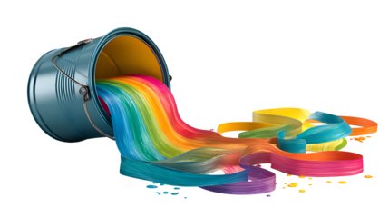 colorful paint splashes