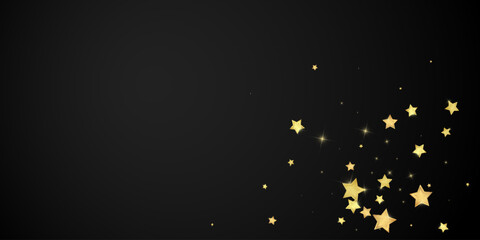 Magic stars vector overlay.  Gold stars scattered