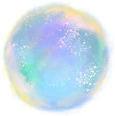 파스텔 수채화 원형 텍스처