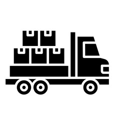 Delivery Truck  Icon Set Multiple Style Collection