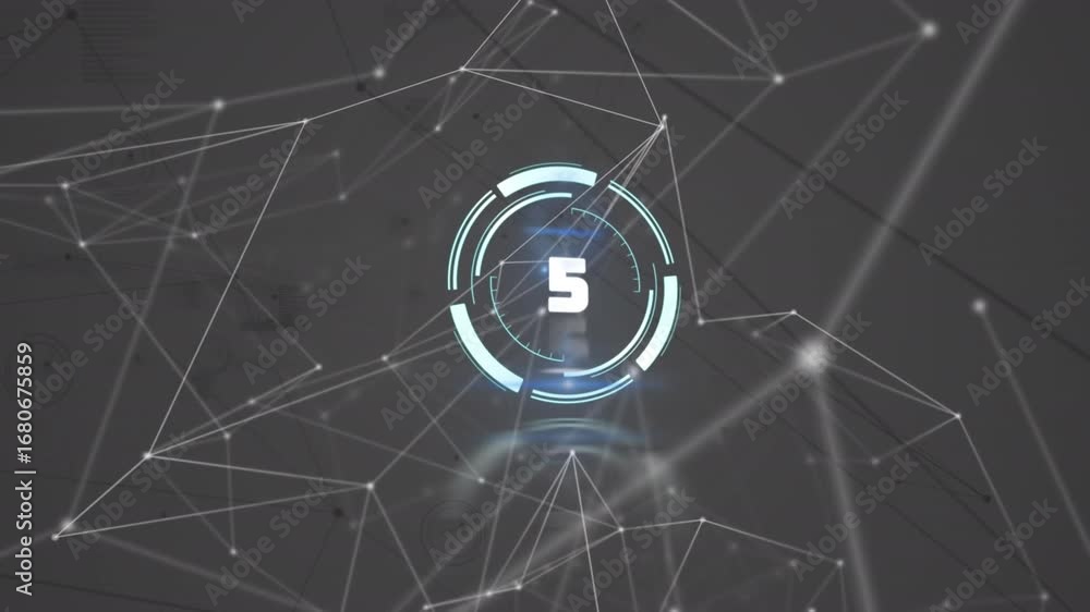Poster animation of scope countdown scope scanning with countdown scope