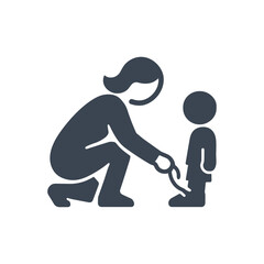 Mother Teaching Tie Icon