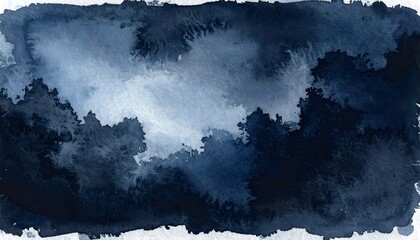 Dark heavy watercolor stain with rough edges