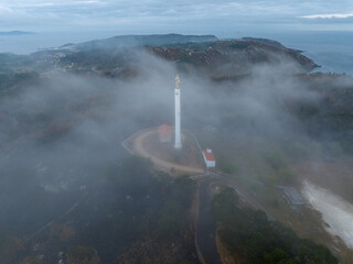 Torre de Brantuas en Monte Faro, Ponteceso, A Coruña