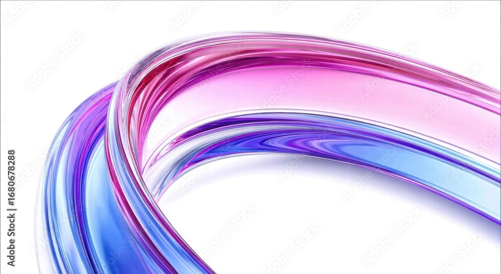 Poster a beautiful abstract swirl with vibrant colors on a white background. the dynamic design of the artw