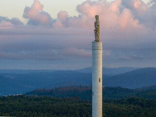 Obraz premium Torre de Brantuas en Monte Faro, Ponteceso, A Coruña