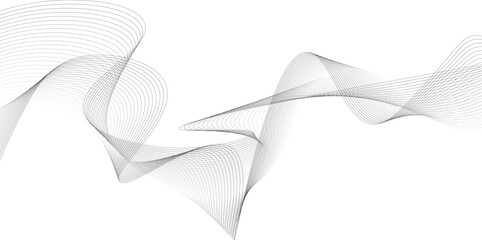 Abstract grey smooth element swoosh speed wave modern stream background. Abstract wave line for banner, wallpaper background with wave design abstract, background, texture, smooth, wavy, backdrop, des