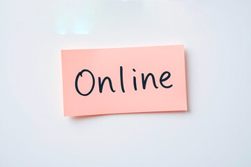 Text Online on pink note