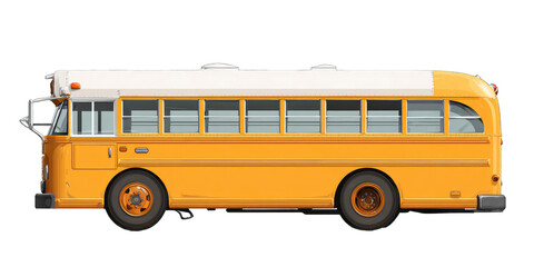 Side view of a yellow school bus (1)