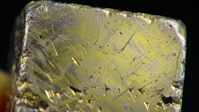 Close-up view of a mineral crystal