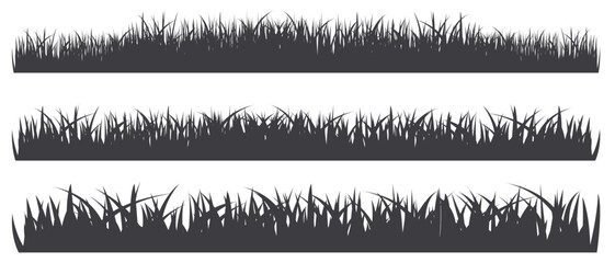 grass silhouette shapes vector illustration © Ali