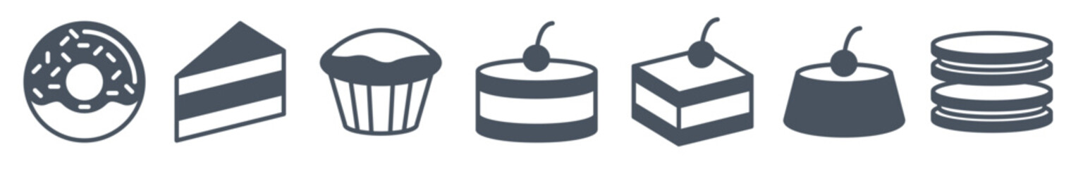 set of scone vector illustration