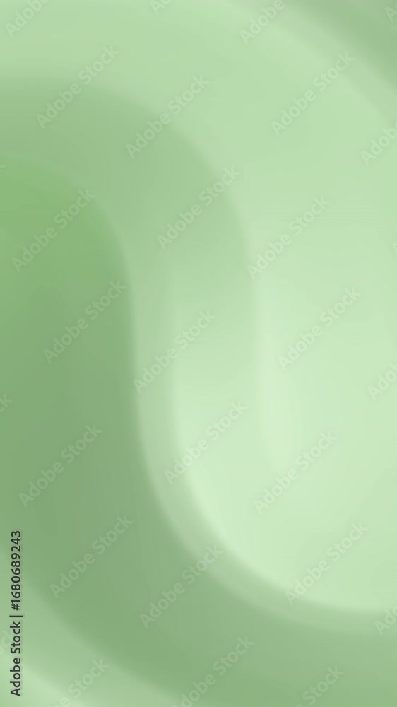 Poster bright flowing abstract green waves with blurred lines create a soft, smooth gradient texture for a 