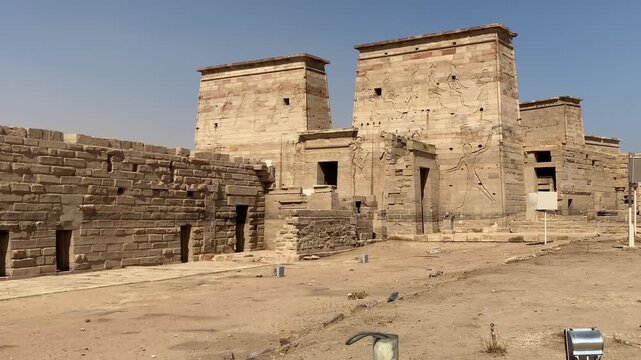 Temple of Isis at Philae Island in Aswan, Egypt