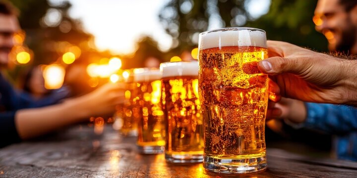 Group of multi ethnic friends having backyard dinner. Diverse acquaintance enjoying outdoor repast. backyard feast with varied ethnicity. friendship gathering meal garden party
