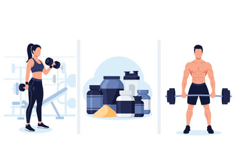 Achieving fitness goals through strength training and nutritional supplements for optimal health