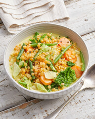 Asian savoy cabbage stew