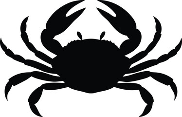 fried crab appetizer clean silhouette vector