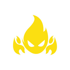 Game fire mascot esport logo design, Logo fire devil.