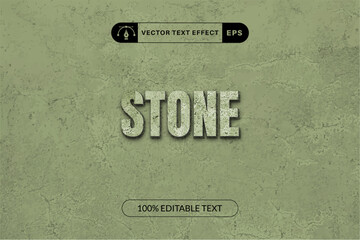 Stone text effect for construction with cement style