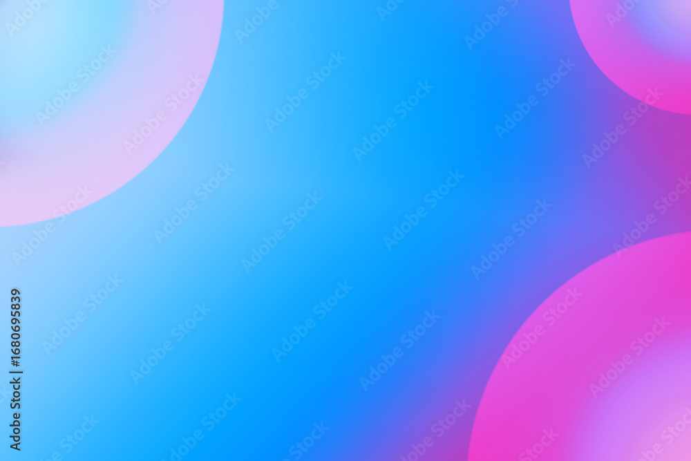 Aufkleber abstract gradient background with soft pink and blue circles, creating a calm and serene atmosphere 