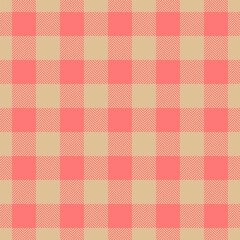 Pride fabric background tartan, knot textile seamless check. Tribal pattern plaid texture vector in orange and red colors.
