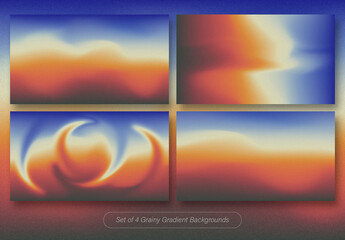 Pack of Grainy Gradient Backgrounds