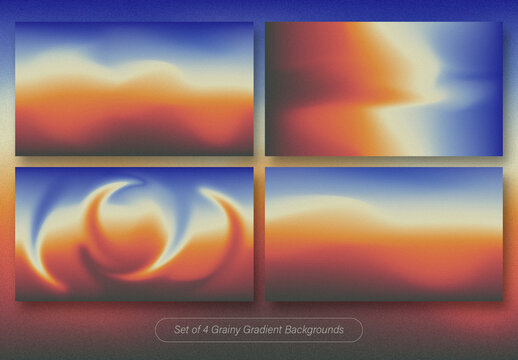 Pack of Grainy Gradient Backgrounds
