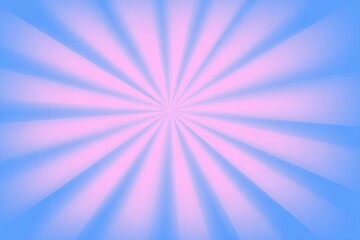 Obraz premium Pastel pink and blue sunburst radiating from center